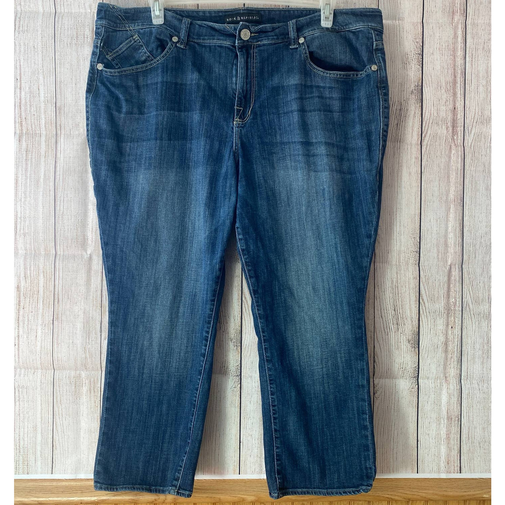 Rock & Republic KENDALL Capri Jeans Size 22W